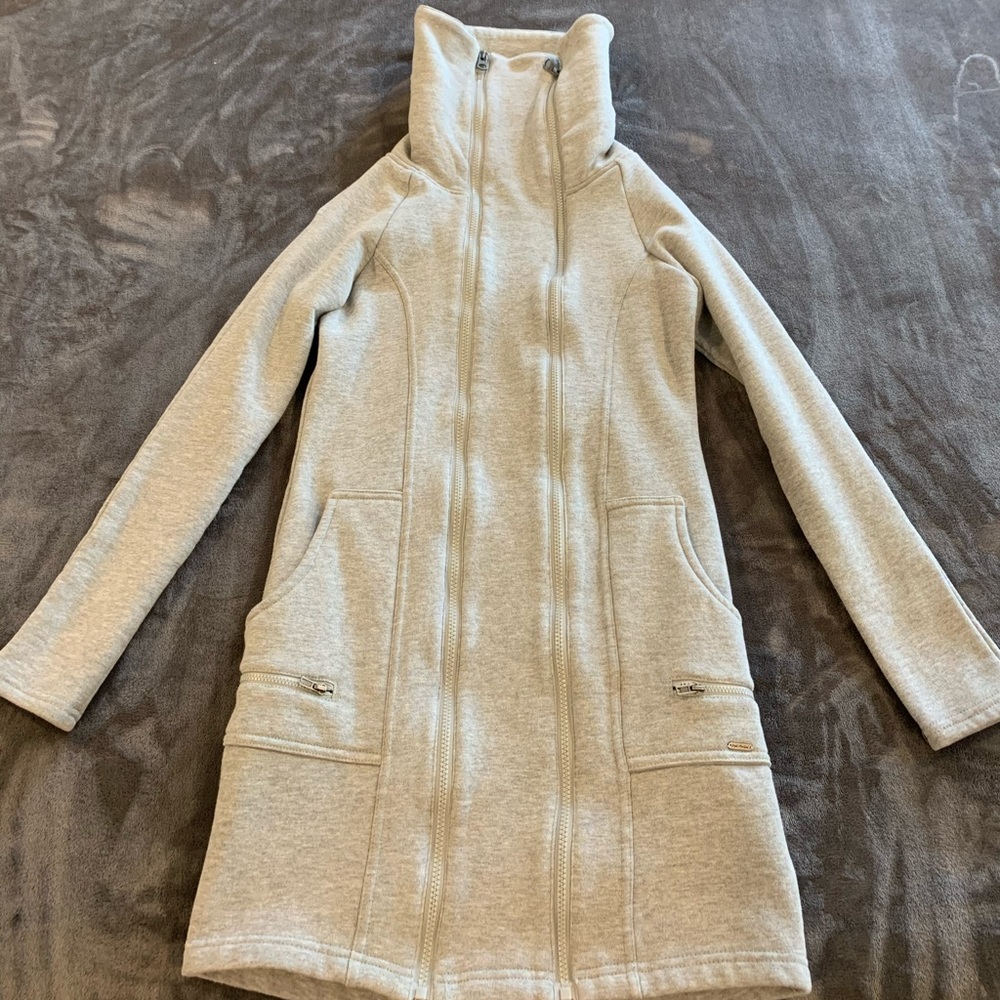 Grey sweater jacket